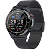 Zeit Vision Care Pro Orologio sanitario IP68 impermeabile per Android e iOS Smartwatch con misurazione della pressione sanguigna, misurazione dell'ossigeno nel sangue ECG, cardiofrequenzimetro