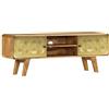 vidaXL Legno Massello di Mango Mobile Porta TV Credenza Armadietto Basso