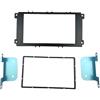 MEXWLOP Fascia for autoradio 2 Din, for Ford, Focus, II, for Mondeo, Kuga S-Max C-Max Galaxy Kit cruscotto stereo Fit installazione Trim Facia Frame Finiture audio per auto(Schwarz,178X100 mm)