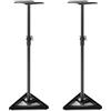 SOARS Supporto per altoparlante con base triangolare regolabile in altezza da 97 a 157 cm