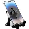 Generic Supporto per telefono a forma di panda, supporto per telefono da scrivania, in PVC, antiscivolo, stabile, decorativo, multifunzione, organizer per telefoni cellulari, piccoli accessori, ufficio, casa