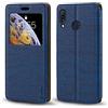 Shantime Custodia Flip in Pelle PU con Finestra Visibile e Chiusura Magnetica Invisibile Compatibile con Asus Zenfone Max M1 ZB555KL, Protezione Totale