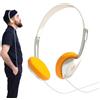 Vibhgtf Cuffie on-ear con filo retrò, auricolari retrò, auricolari vintage Feelings, cuffie stereo con cavo, auricolari leggeri con sentimenti vintage per