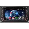 Erisin 8-Core 4GB+64GB Android 14 Autoradio Bluetooth GPS Navigatore per Seat Leon 2013-2018 7 pollici Schermo tattile IPS Supporto CarPlay senza fili Android Auto WiFi 4G DSP DAB+ USB CD DVD OBD2 FM