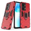 MaiJin Compatibile con OnePlus Nord 2T Cover, Custodia Armor Anello Cavalletto (Funziona con il Supporto Magnetico per Auto) Case Paraurti (Rosso)