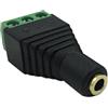 RUITEXUN Connettore per cuffie femmina da 3,5 mm, jack audio stereo TRS femmina da 3,5 mm a terminale a 3 viti femmina di ricambio per cuffie senza saldatura Balum adattatore