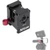 Nitze Cold Shoe Supporto Triplo per Morsetto NATO a Sgancio Rapido, Adattatore Cold Shoe per Supporto Monitor, Luce LED, Microfono, DJI RS 2 / RSC 2 / RS 3 / RS 3 Pro/RS 3 Mini Gimbal - N45-A2