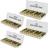 ABUNRO 4 custodie organizer per batterie, contiene 20 batterie AAA e 20 batterie AA (batteria non inclusa)