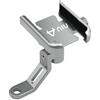 LEIOSHOP Porta Cellulare Moto Per NIU Phone Holder N1 N1S M1 U1 M+ NG US U+ UQI +B Kqi2 Kqi3 Pro Nqi B14 Accessori Supporto Per Telefono Da Moto In Lega Di Alluminio(Mirror type Silver)
