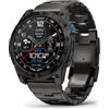 Garmin D2 Mach 1 Pro Orologio intelligente aviatore con mappa mobile GPS, meteo dell'aviazione, caratteristiche di salute e benessere, display AMOLED e torcia integrata