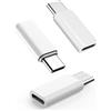 Obcxin 3 adattatori da Lightning a USB C, 36 W PD ricarica rapida USB C a Lightning per iPhone 15/16 Pro/16 Pro Max/Plus, Galaxy S24, iPad, bianco