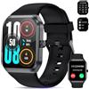 HOAIYO Smart Watch per uomo e donna, touchscreen da 2,9 pollici, monitoraggio dell'ossigeno nel sangue e del sonno, 115 modalità sportive, impermeabile, oltre 250 quadranti, compatibile con telefoni