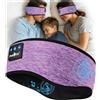 MUSICOZY Cuffie per dormire, ultra morbide, Bluetooth, per chi dorme di lato, viola MI