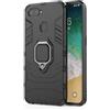 SORAKA Cover per OPPO F9/F9 Pro/OPPO A7X con anello,Custodia in Silicone Morbido Cover Anti-Impronta Ultrasottile con piastra metallica per Supporto Auto Smartphone Magnetico