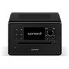 sonoro Elite Internetradio con lettore CD (FM, DAB Plus, podcast, Spotify, Amazon Music, Deezer) Nero opaco