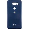 Phonmatic - Cover posteriore per LG V30 con adesivo e logo coperchio in vetro posteriore, colore: Blu