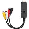 Shanrya Convertitore HDMI, Adattatore HDMI da HDMI a RCA, per PS3/XBOX 360/lettore Blu-Ray TV/VHS/VCR/masterizzatore Dvd o ROKU/Dvd/Scatola per Cavi Privati/Famiglie