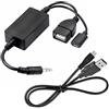 Bolwins P14S - Cavo audio AUX per auto da 3,5 mm su presa USB A + presa micro 5p USB OTG cavo adattatore autoradio per auto stereo audio in veicoli
