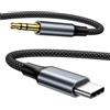 KINPEE Cavo Aux USB C 1M, Cavo USB C to Jack 3.5mm Nylon cavo Aux Type C cavo Audio per iPhone 17 Air/16/15 Pro Max Plus,iPad,Samsung Galaxy S25 S24 S23 S22,Huawei,Xiaomi,Pixel,Autoradio,Altoparlanti,Cuffia