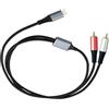 Elnwnnkc Cavo Sdoppiatore USB C A 2RCA Y Schermatura Intrecciata per Smartphone Home Theater Altoparlanti USB C Stereo Adattatori Cavo