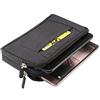 DFV mobile - Multipurpose Horizontal Belt Case 2 Compartments Zipper for Unihertz Titan (2020) - Black (17 x 10 x 2 cm)