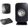 EUGOOCX Supporti per altoparlanti da scrivania per altoparlanti da scaffale wireless KEF LSX II/LSX II LT, monitor audio surround e accessori per TV e home cinema (nero)