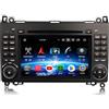 Erisin 8-Core 4GB+64GB 7 pollici Android 14 Autoradio per Mercedes Classe B W245 Classe A W169 Sprinter Viano Vito VW Crafter GPS Navigatore Bluetooth CarPlay Android Auto CD DVD WiFi DSP DAB+ USB RDS