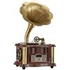 Generic Giradischi in vinile con altoparlanti integrati, Bluetooth, AUX-IN/USB/FM, stile classico per gli amanti della musica vintage