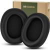 Geekria Cuscinetti auricolari di ricambio per cuffie Sony WH-1000XM6 wireless con cancellazione del rumore, parti di riparazione (nero)