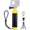YALLSAME Gestore galleggiante per GoPro Hero 10 9 7 8 6 5 4 3 DJI OSMO SJCAM ACASO Action Camera con manico staccabile Treppiede Stand ideale per immersioni subacquee Snorkeling Nuoto Sport acquatici