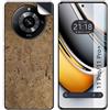 Tumundosmartphone Adesivo in vinile autoadesivo texture carbonio per Realme 11 Pro / 11 Pro+ Plus 5G