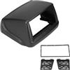 HETEVSCCK Telaio Autoradio Per Fiat Per Doblo 2002-2017 Fascia Di Navigazione 2 DIN Da 7 Pollici Mascherina Radio Lettore DVD Audio Pannello Navigazione(Black)