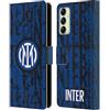 Head Case Designs Licenza Ufficiale Inter Milan Serpente Marchio di Parola Modelli Custodia Portafoglio in Pelle Compatibile con Samsung Galaxy A14 5G