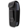 caseroxx Borsa in pelle con clip da cintura per Nokia 3100 und 3120, Funda carcasa vera pelle (con finestra trasparente) in nero