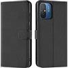 Verco Custodia a libro per Redmi 12C Case Flip Cover per Xiaomi Redmi 12C Case [funzione carte di credito/leggio], nero