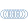 QUARKZMAN Anello magnetica adesivo, 8Pezzi kit di conversione per ricarica wireless universale, anello adattatore magnetica in metallo per cover telefoniche e caricabatterie wireless (Blu)