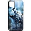 Mixroom - Cover Custodia Back case In TPU Silicone Morbida Per OPPO A5x 5G / 4G Fantasia Lupo Sotto La Piogga M570