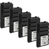 vhbw 5x batteria compatibile con Yaesu Vertex VX-400, VX210A, VX-246, VX-210A, VX410, VX400, VX246 radio (1800mAh, 7,2V, NiMH)