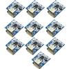 sodeber 10Pcs 5V Batteria Scheda di Ricarica 134N3P Step Up Con Costruire In Protezioni E Indicatore LED Luce