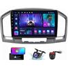 ZZPHKK Android 14 Autoradio Bluetooth per Buick Regal/Opel Insignia 2008-2013 Autoradio Schermo Stereo 2 DIN 9.5 Pollici 2K Touchscreen Radio CarPlay Android Auto/DSP/FM RDS Retromarcia(M160CP)