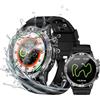 LogHog Amoled Smart Watch impermeabile fino a 3 atm, con GPS, bussola, altitudine, pressione dell'aria, batteria extra large da 540 mAh, corpo in metallo robusto, compatibile con Android iOS