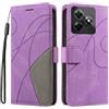 hdqICase Compatibile con Blackview Wave 8C - Custodia Sottile Bicolore con Morbida Pelle Tatto e TPU, Slot per Schede Cover