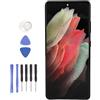 Generic Sostituzione Schermo per S21 Ultra 5G, Gruppo Digitalizzatore Touch Screen AMOLED da 6,8 Pollici con Strumenti, Compatibile con la Versione Internazionale UE SM S918B