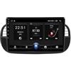 Generic 9 Touchscreen Android 15 Car Stereo Wireless CarPlay Android Auto, Per FIAT 500 Abarth 2007-2015 con BT GPS WIFI FM RDS Radio Telecamera Posteriore Lettore multimediale.(G20 2+32G)