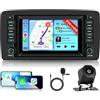 Hodozzy 2GB 64GB Android Autoradio per Mercedes Benz R Classe W251 R280 R300 R320 R350 R63 2005-2017 Radio Carplay Android Auto, Stereo 2 Din 7 Pollici Touchscreen GPS WiFi Bluetooth FM/RDS Canbus