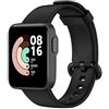 Ruentech Cinturino compatibile con Xiaomi Mi Watch Lite/Redmi Watch Cinturino di ricambio in silicone cinturino sportivo chiusura Soft Rubber Loop (nero)