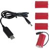 JINQIGG USB A 6V LR20 D Eliminatori Batteria Adattatore di Alimentazione Per Lampade Da Tavolo Strumenti Elettronica Alimentazione USB