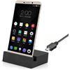 MOELECTRONIX Docking station USB 3.1 tipo C adatta per Motorola Moto G13 G23 G53 G73 | Dock stazione di ricarica docking caricabatterie | Station nero
