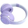 BAFOVY Cuffia, Cuffia Wireless Pieghevole Heavy Bass con Luce per Telefono e Laptop (PURPLE)