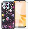 AQGGIIXY Cover per ZTE Blade A35 (6.75) + 2 Pezzi Vetro Temperato, Custodia per Antiurto AntiGraffio Protettiva Case Ultra Sottile Silicone Custodie per ZTE Blade A35 - YQ29